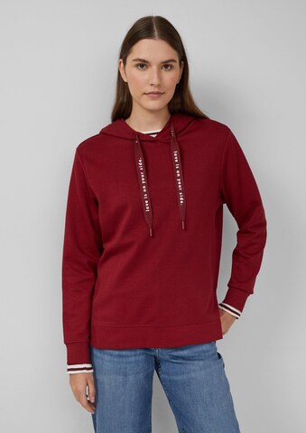 s.Oliver Sweatshirt in Rood: voorkant