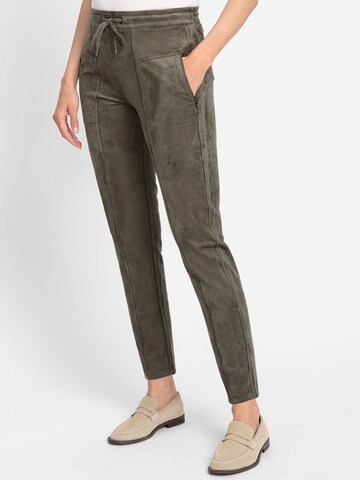 Regular Pantalon chino Olsen en vert : devant