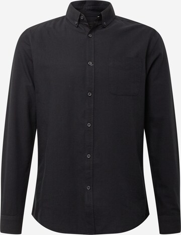 Cotton On Button Up Shirt 'Brunswick' in Black: front