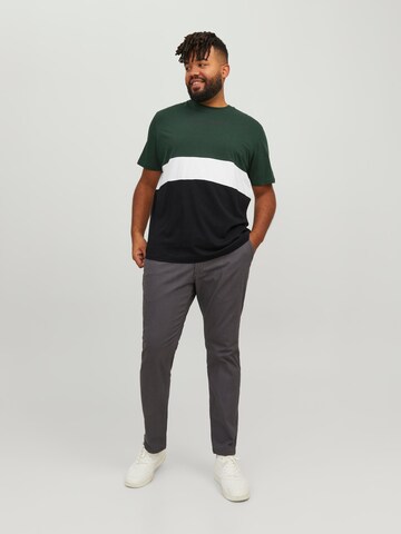 Jack & Jones Plus T-Shirt 'JJEReid' in Grau