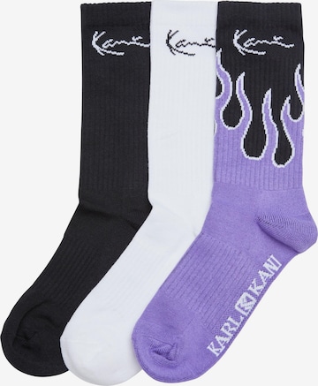 Karl Kani Socks in Purple: front