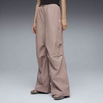 PUMA Loosefit Broek 'Essentials' in Beige: voorkant