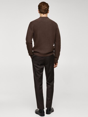 MANGO MAN Sweater 'Loto' in Brown