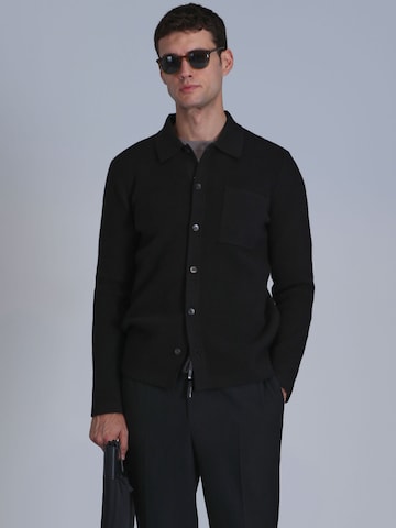 Vestes en maille Lufian en noir : devant
