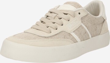 Baskets basses Polo Ralph Lauren en beige : devant