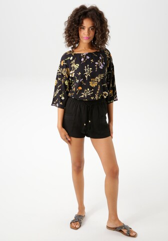 Aniston CASUAL Bluse in Schwarz: Vorderseite