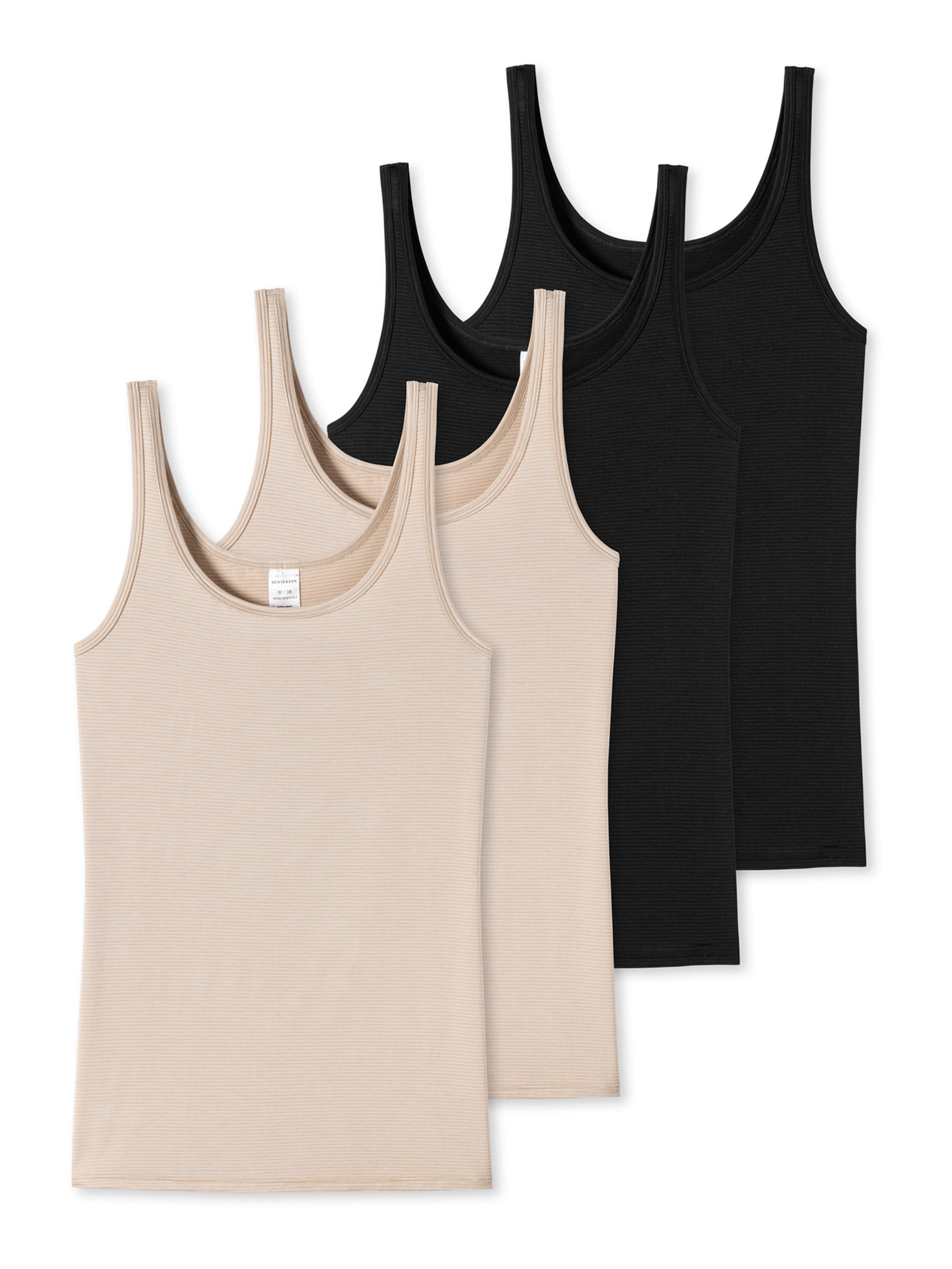 SCHIESSER Unterhemd 'Essentials' in Beige: Vorderseite