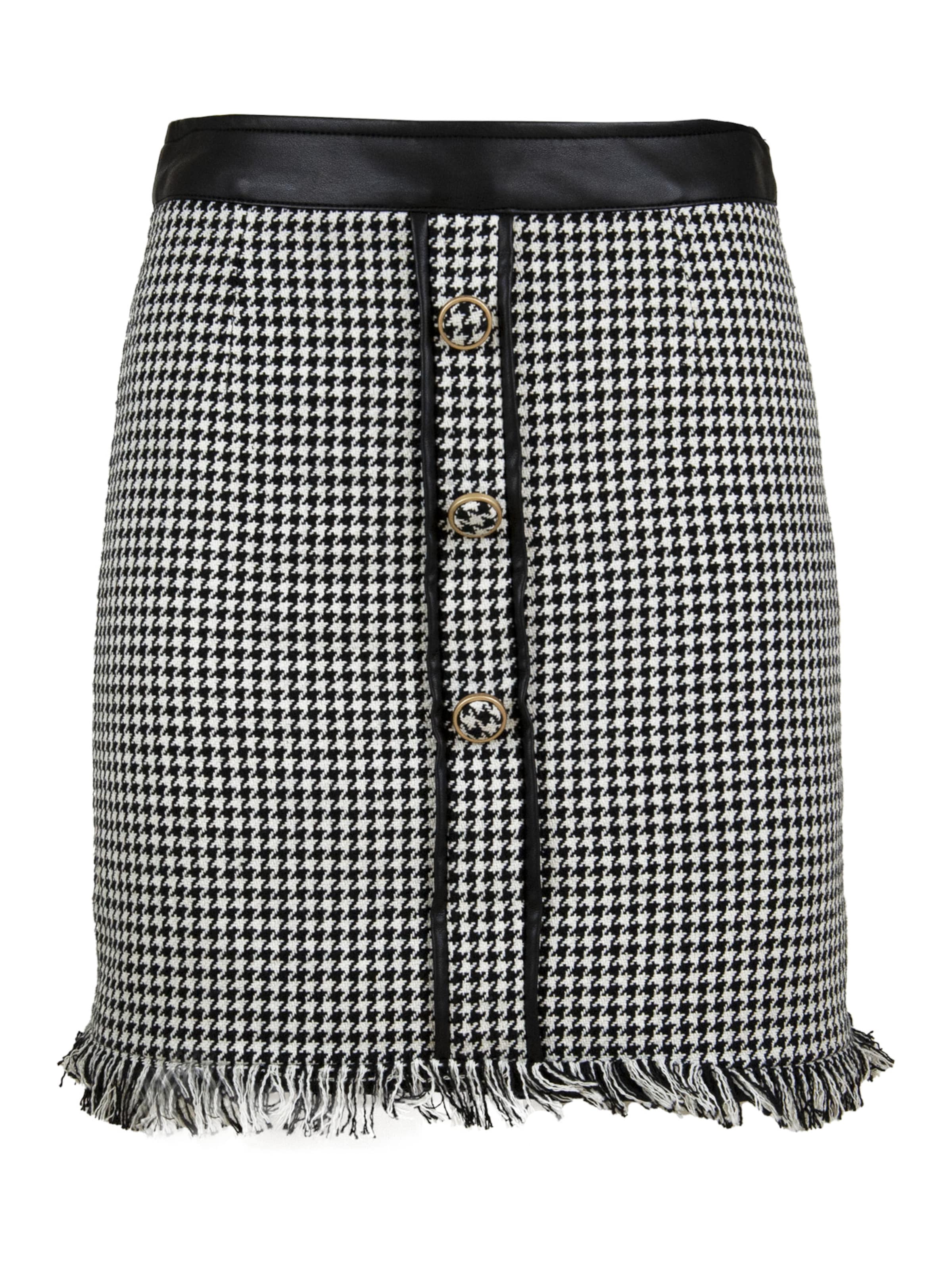 Influencer Skirt 'Houndstooth' in Black: front