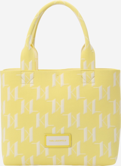 Karl Lagerfeld Μεγάλη τσάντα σε κίτρινο / λευκό, Άποψη προϊόντος