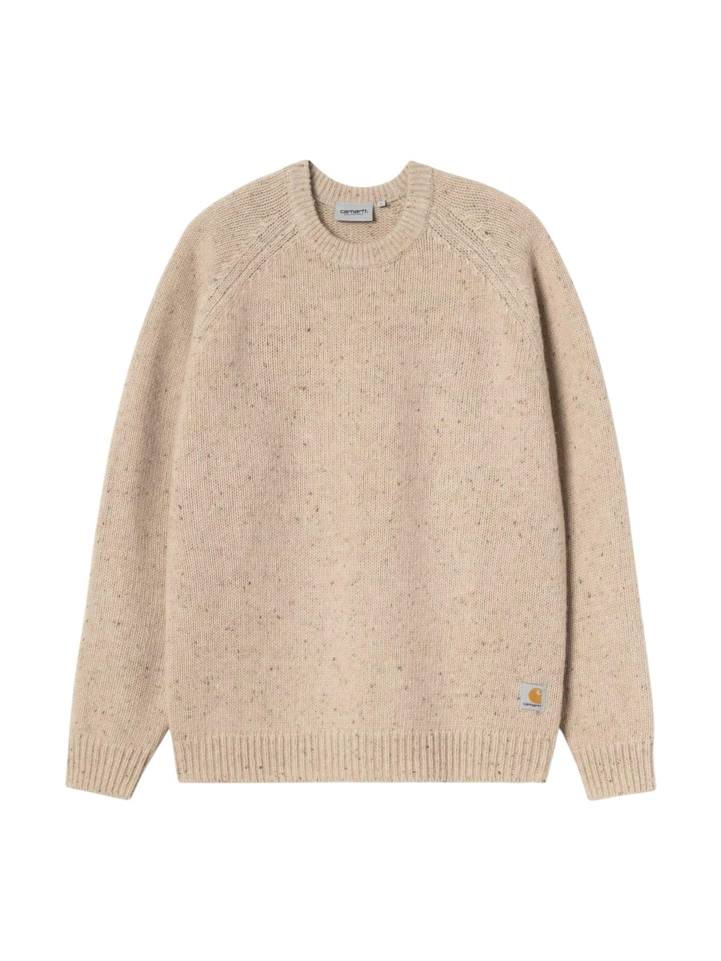 Pullover 'ANGLISTIC SWEATER SPECKLED FLEUR DE SEL' di Carhartt WIP in beige: frontale