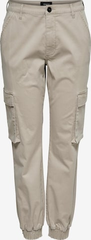 Effilé Pantalon cargo 'ONLTIGER' ONLY en beige : devant