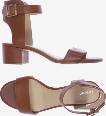 Lands‘ End Sandals & High-Heeled Sandals in 38 in Brown: front