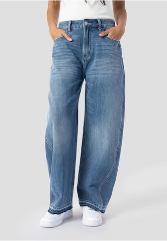 Barrel Jeans 'Noralie' di Elias Rumelis in blu: frontale