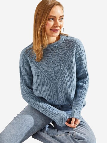 Bianco Lucci Kampsun 'Pullover', värv sinine