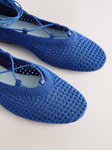 Next Балерина с каишка 'Forever Comfort' в синьо