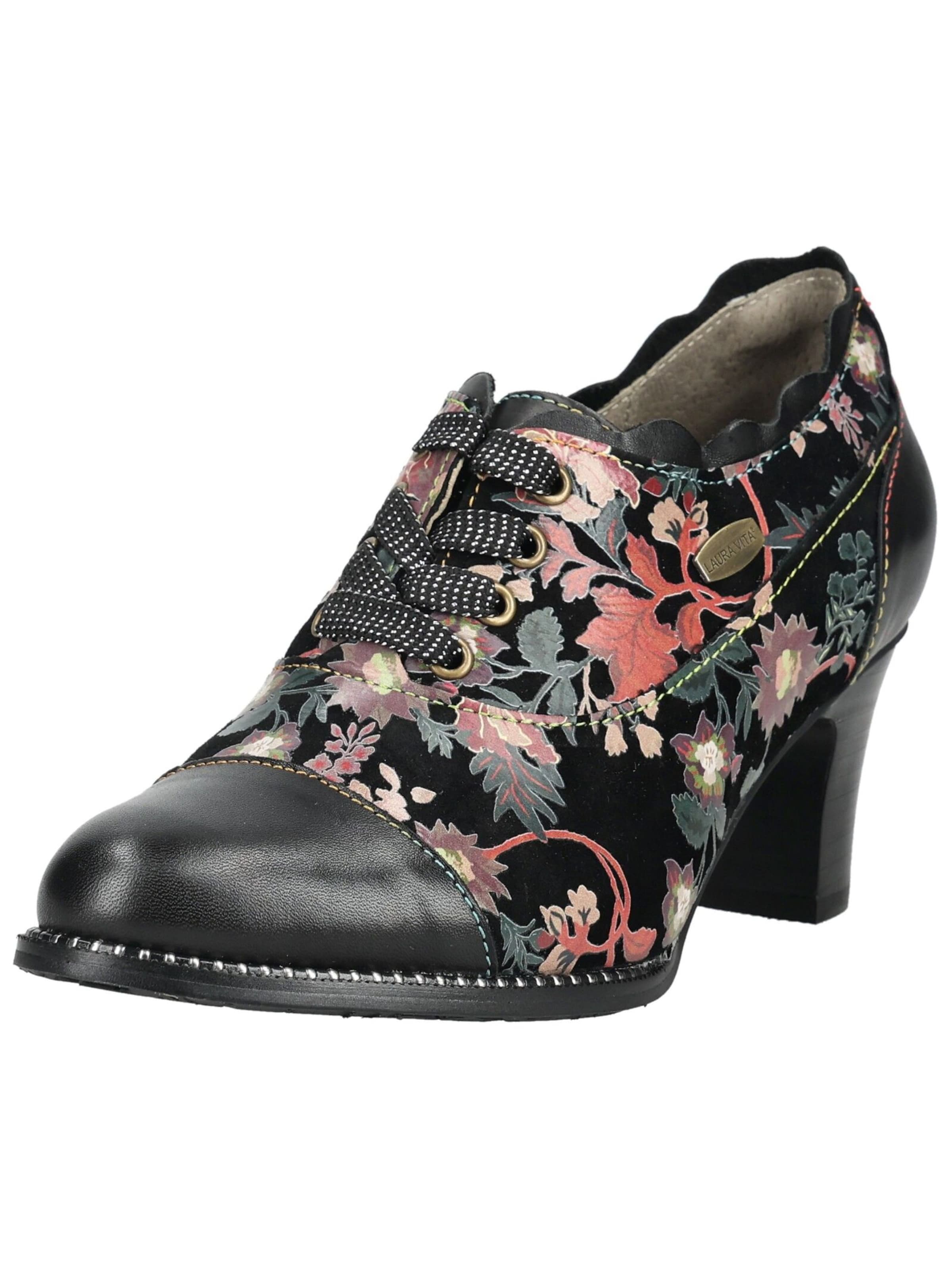 Laura Vita Pumps met hoge voorkant in Zwart: voorkant