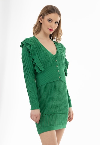 Cardigan faina en vert