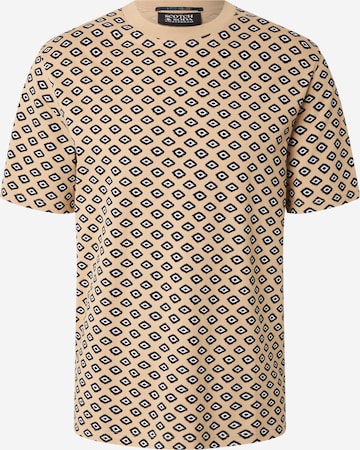 SCOTCH & SODA T-shirt i beige: framsida