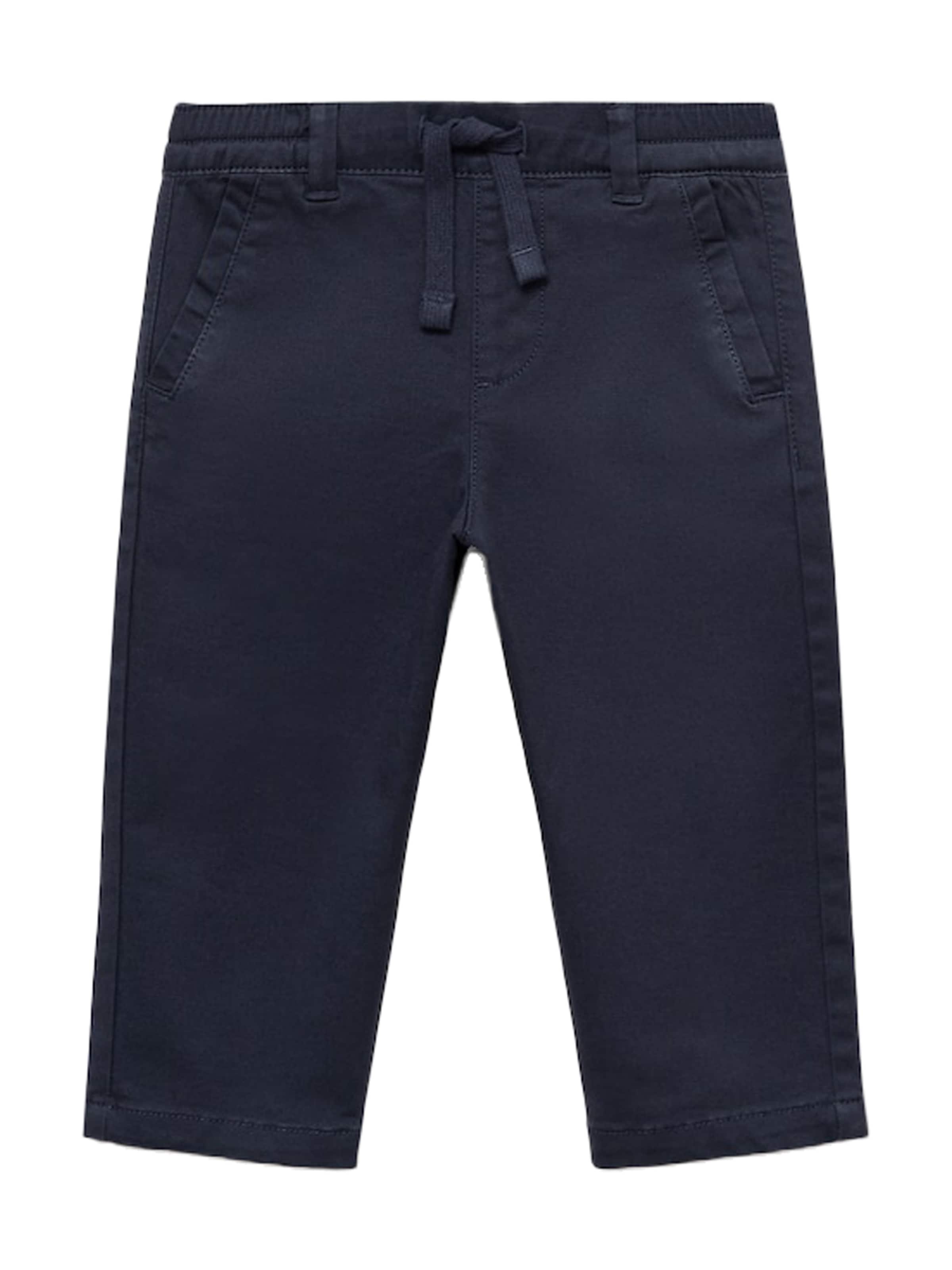 Regular Pantaloni de la MANGO KIDS pe albastru: față