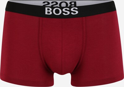 BOSS Casual Boxers 'Identity' en rouge foncé / noir / blanc, Vue avec produit