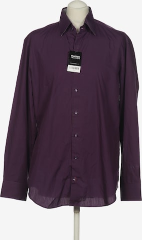Tommy Hilfiger Tailored Button Up Shirt in L in Purple: front
