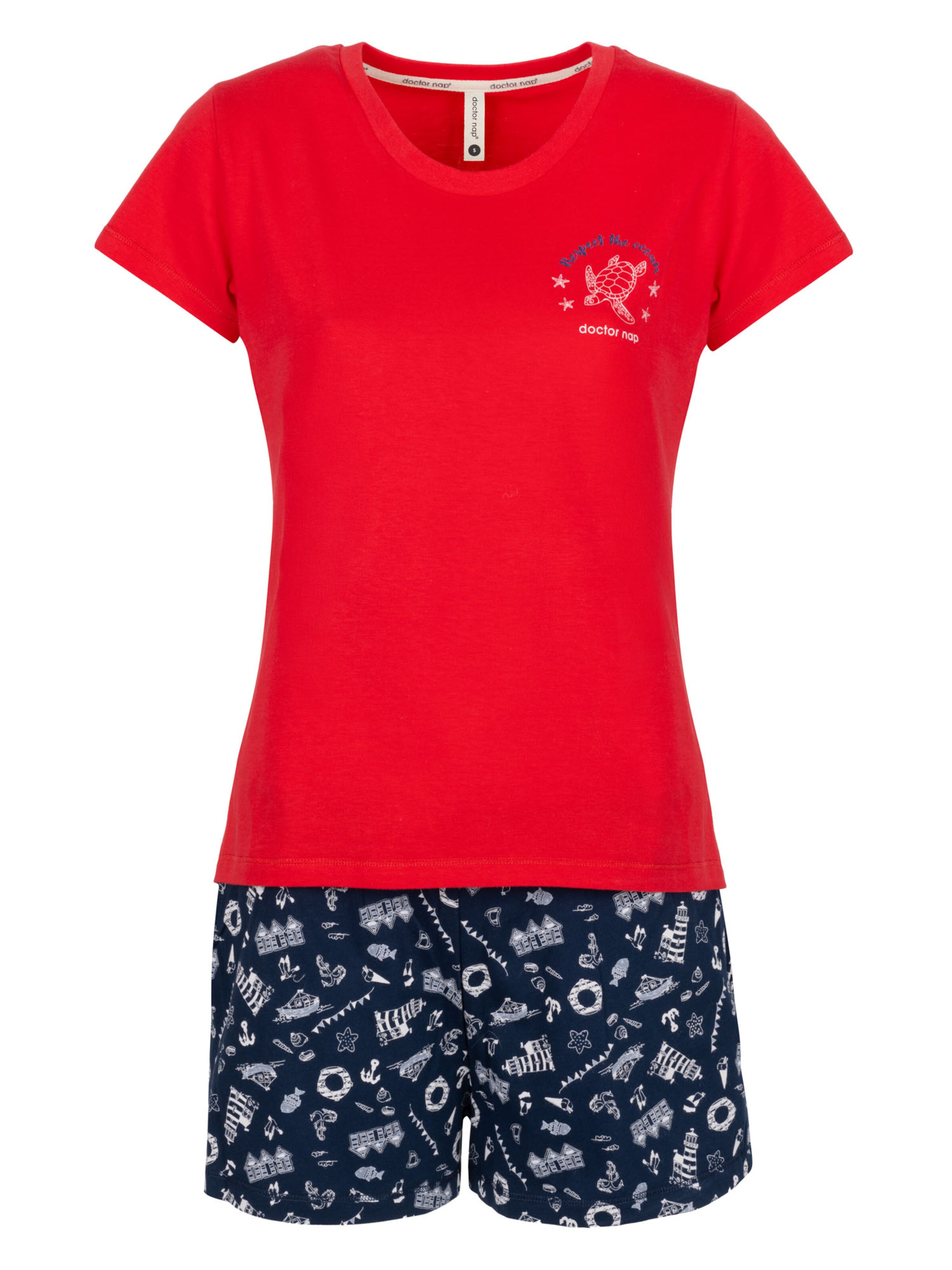 Doctor nap Pajama 'Doctor Nap' in Red: front