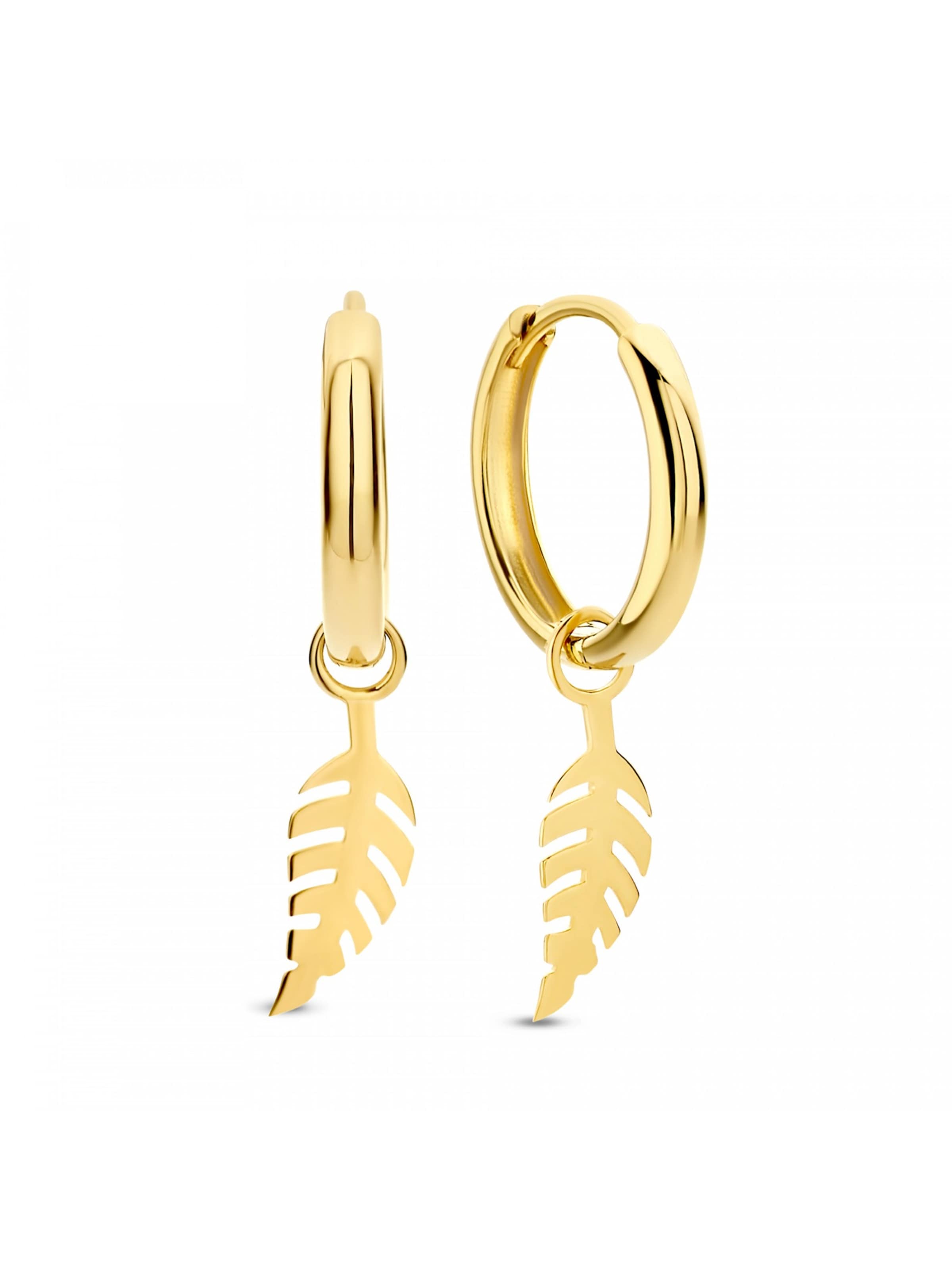 Boucles d'oreilles Isabel Bernard en or : devant