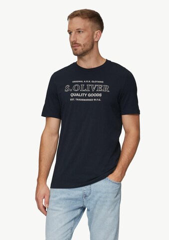 s.Oliver Μπλουζάκι σε μπλε: μπροστά