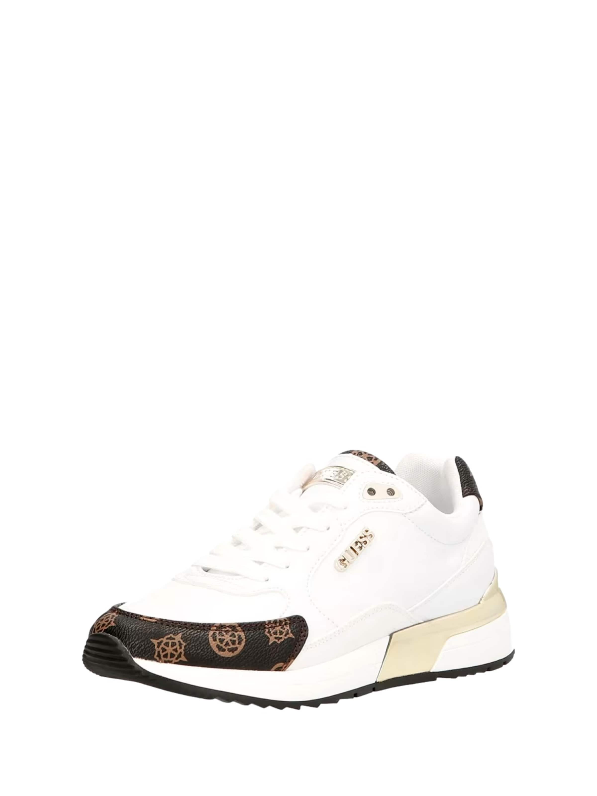Baskets basses GUESS en blanc : devant
