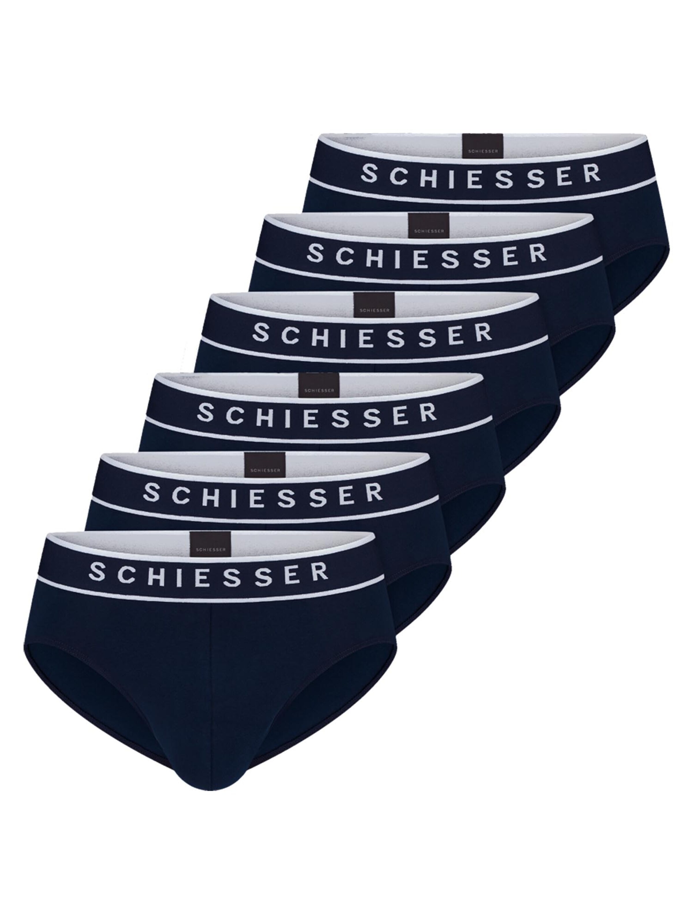 SCHIESSER Slip '95/5 Cotton' in Blauw: voorkant