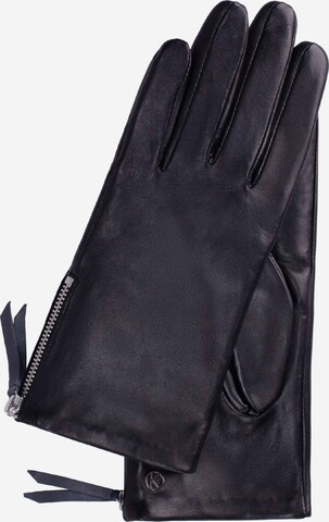 KESSLER Full Finger Gloves 'Demi' in Black: front