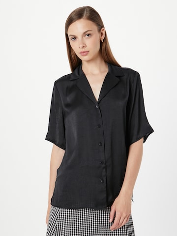 Monki - Blusa em preto: frente