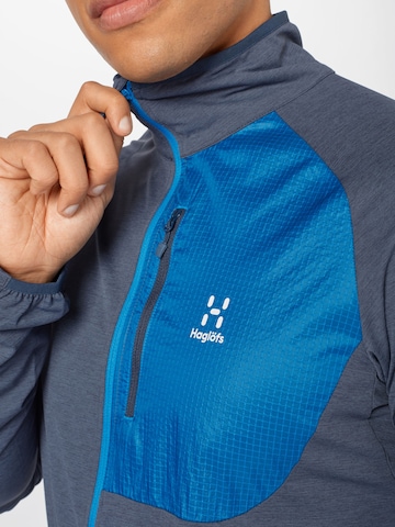 Haglöfs Athletic Fleece Jacket 'Mirre Mid' in Blue