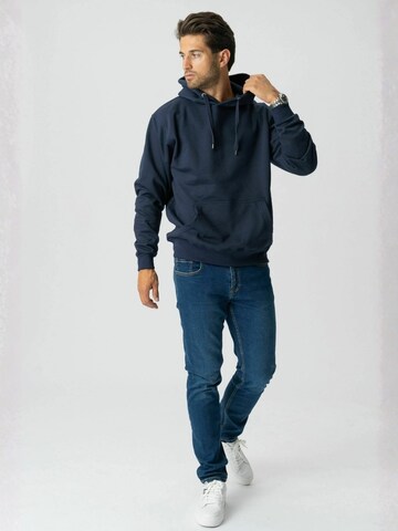 TEESHOPPEN Pulóver ' Hoodie ' - kék