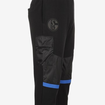 UMBRO Tapered Sportbroek 'FC Schalke 04' in Zwart