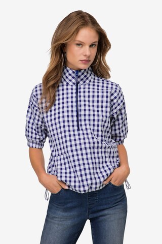 LAURASØN Blouse in Blauw: voorkant