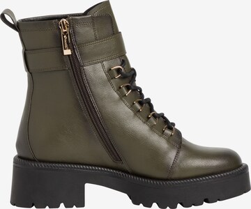 TAMARIS Lace-Up Ankle Boots in Green