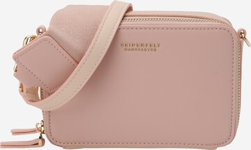 Seidenfelt Manufaktur Crossbody Bag 'Tricolor Falun' in Pink: front