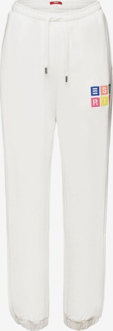 Loosefit Pantalon ESPRIT en blanc : devant