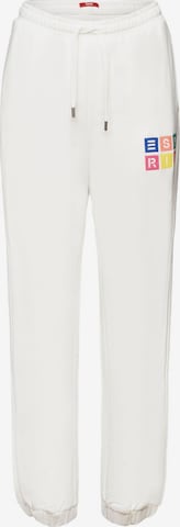 Loosefit Pantalon ESPRIT en blanc : devant