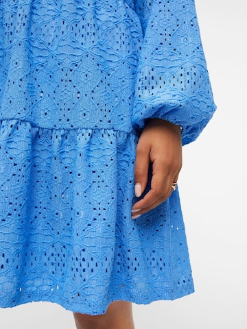 OBJECT Kleid 'Broderie' in Blau