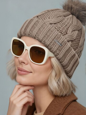 Neverless Mütze 'Caren' in Beige