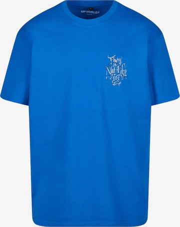 T-Shirt 'Not Like Us' MT Upscale en bleu : devant