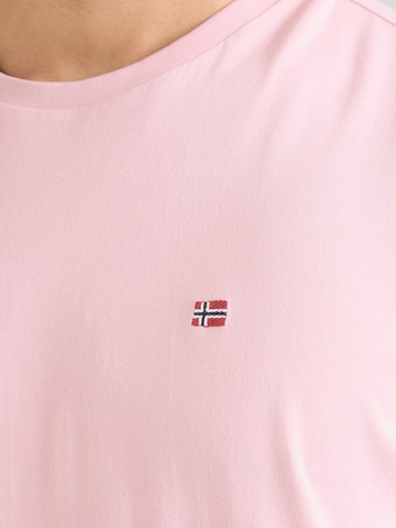 NAPAPIJRI Μπλουζάκι 'SALIS' σε ροζ