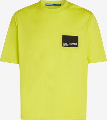 T-Shirt KARL LAGERFELD JEANS en jaune : devant