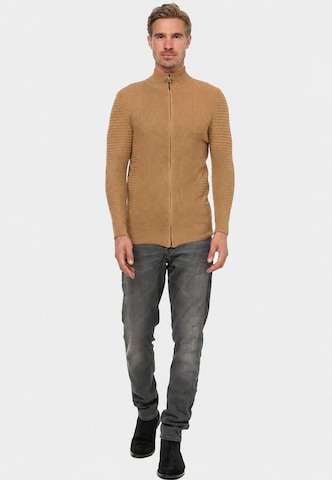 Rusty Neal Gebreid vest in Bruin