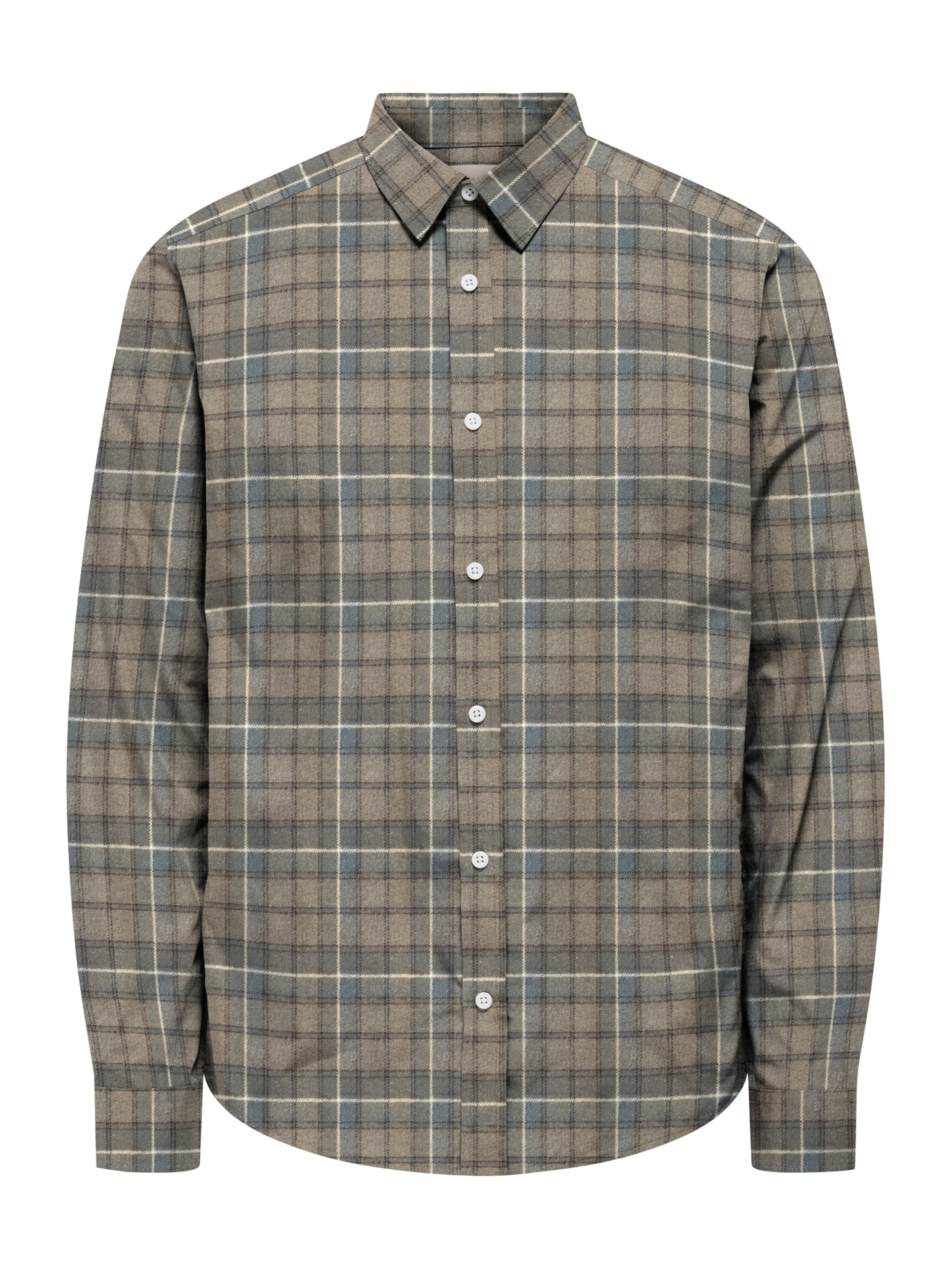 Only & Sons Button Up Shirt 'ONSKIM' in Green: front