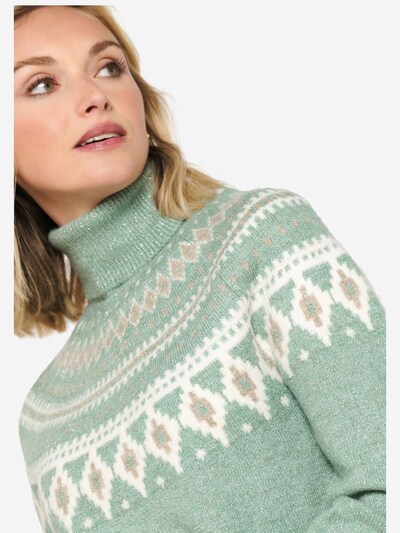 LolaLiza Pullover in creme / mint, Produktansicht