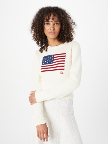 Polo Ralph Lauren Sweater in Beige: front