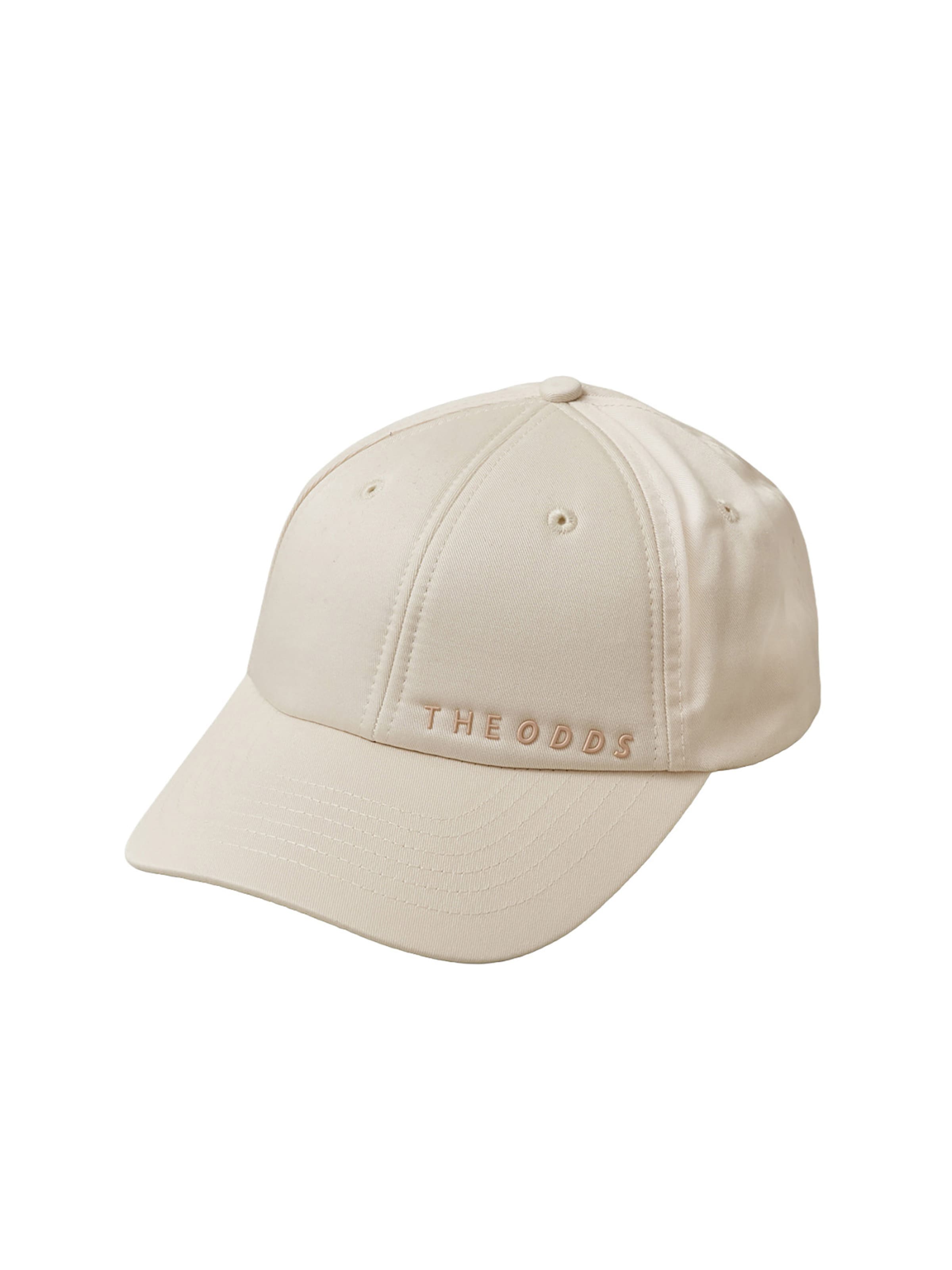 THE ODDS Pet 'Baseball Cap / alphabet' in Beige: voorkant